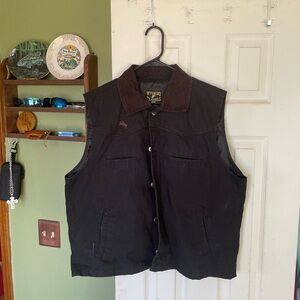 Wyoming Traders Men's Black Western Vest